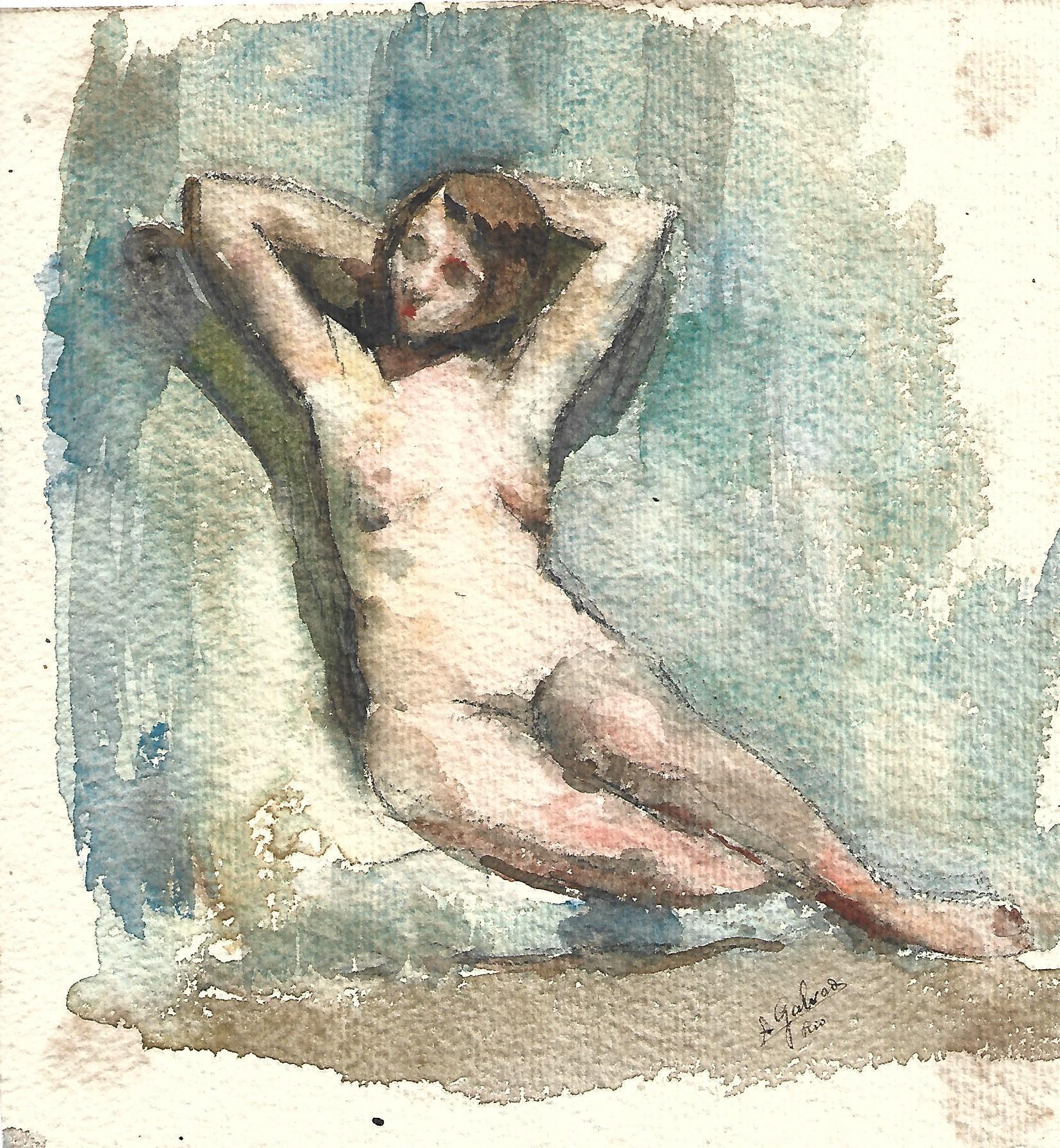 Aquarela feita por Alfredo Galvão