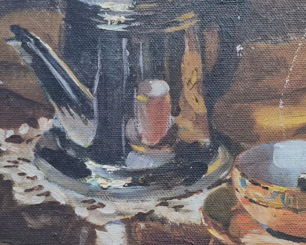 Detalhe da obra original de Gerson. Atualmente em acervo particular.