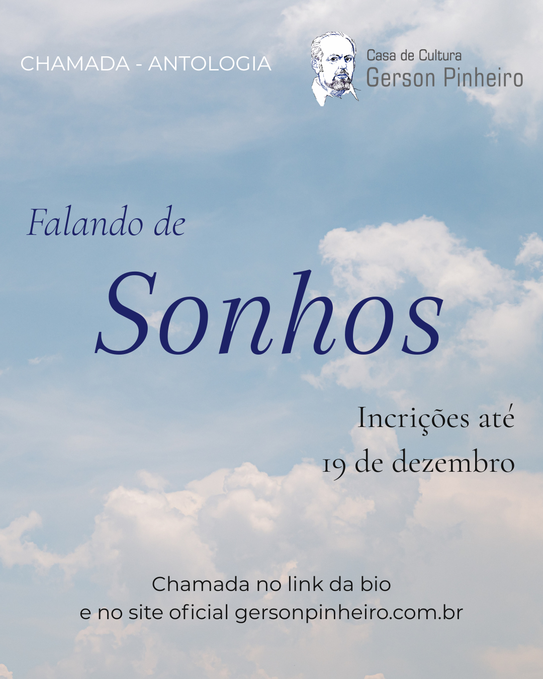 Chamada para Antologia Literária: Falando de Sonhos